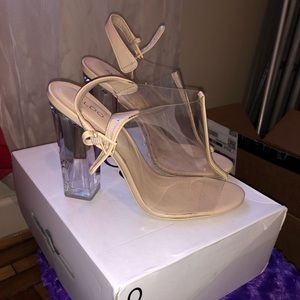 Nude aldo heels